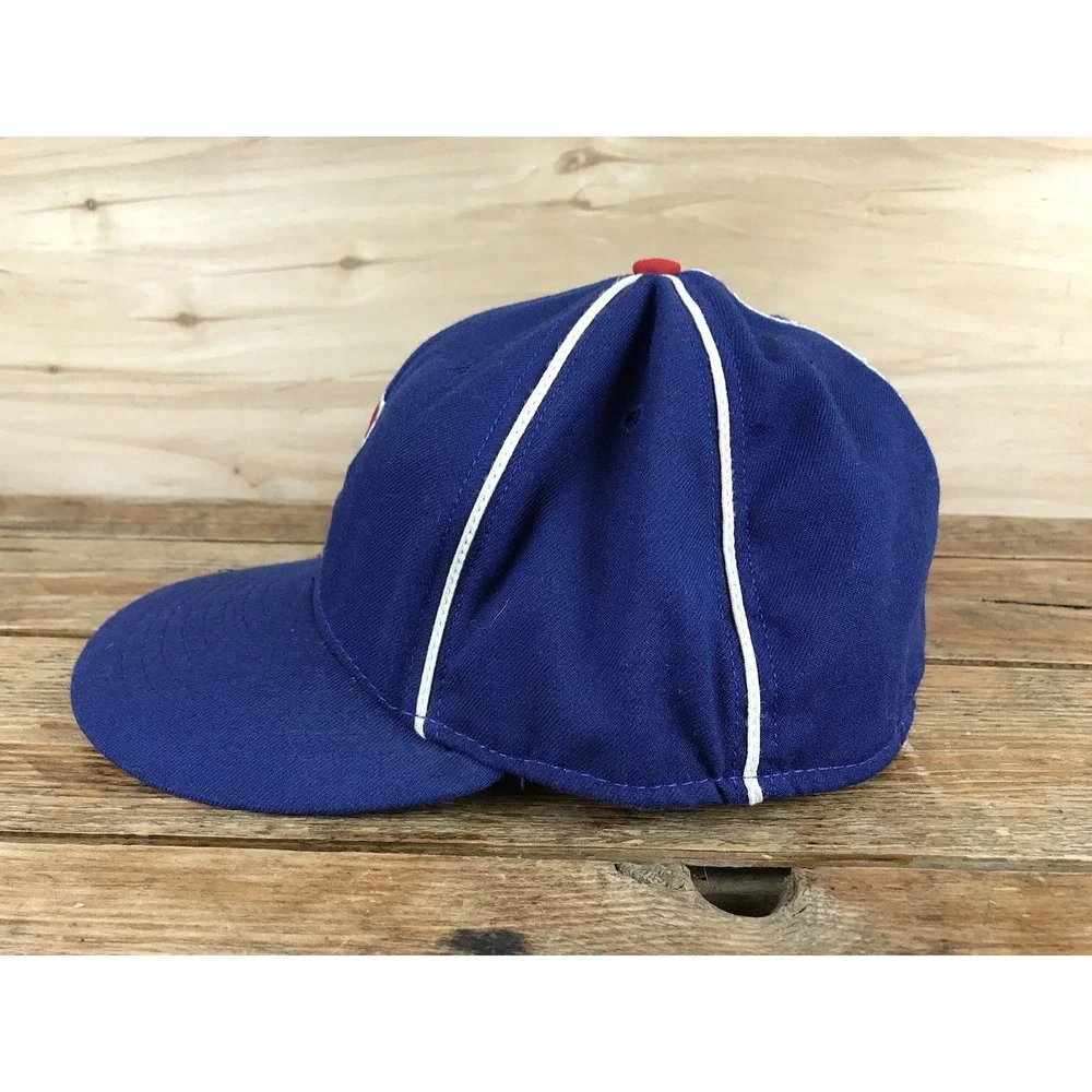 Vintage Chicago Cubs Hat 1957 Repro American Needle Made in USA 7 1/2 Blue